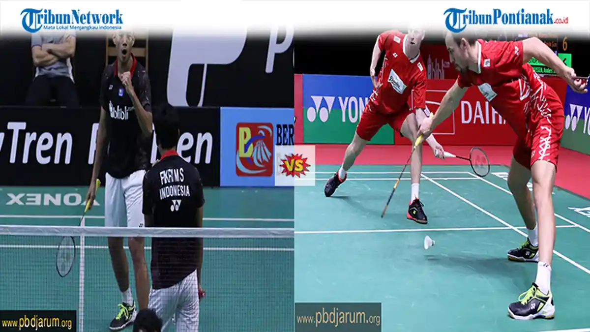 Hasil Muhammad Shohibul Fikri/Bagas Maulana vs Kim Astrup/Anders Skaarup Streaming TVRI Denmark Open