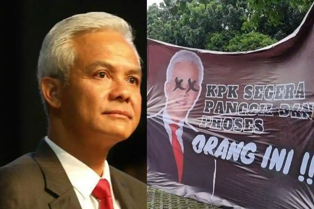 IMBAS Sugeng Teguh Santoso Laporkan Ganjar Pranowo, Masyarakat Anti Korupsi Geruduk Gedung KPK