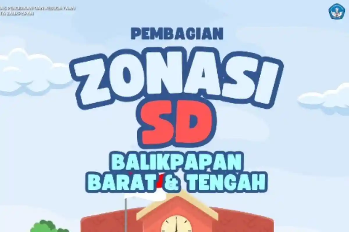 Daftar Pembagian Zonasi PPDB Kecamatan Balikpapan Barat dan Tengah 2024 untuk Jenjang SD