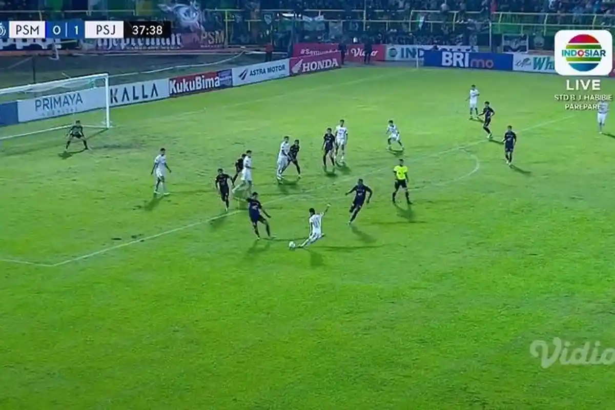 Livescore PSM Makassar vs Persija : Pertahanan Juku Eja Longgar, Witan Sulaiman Cetak Gol Menit 27