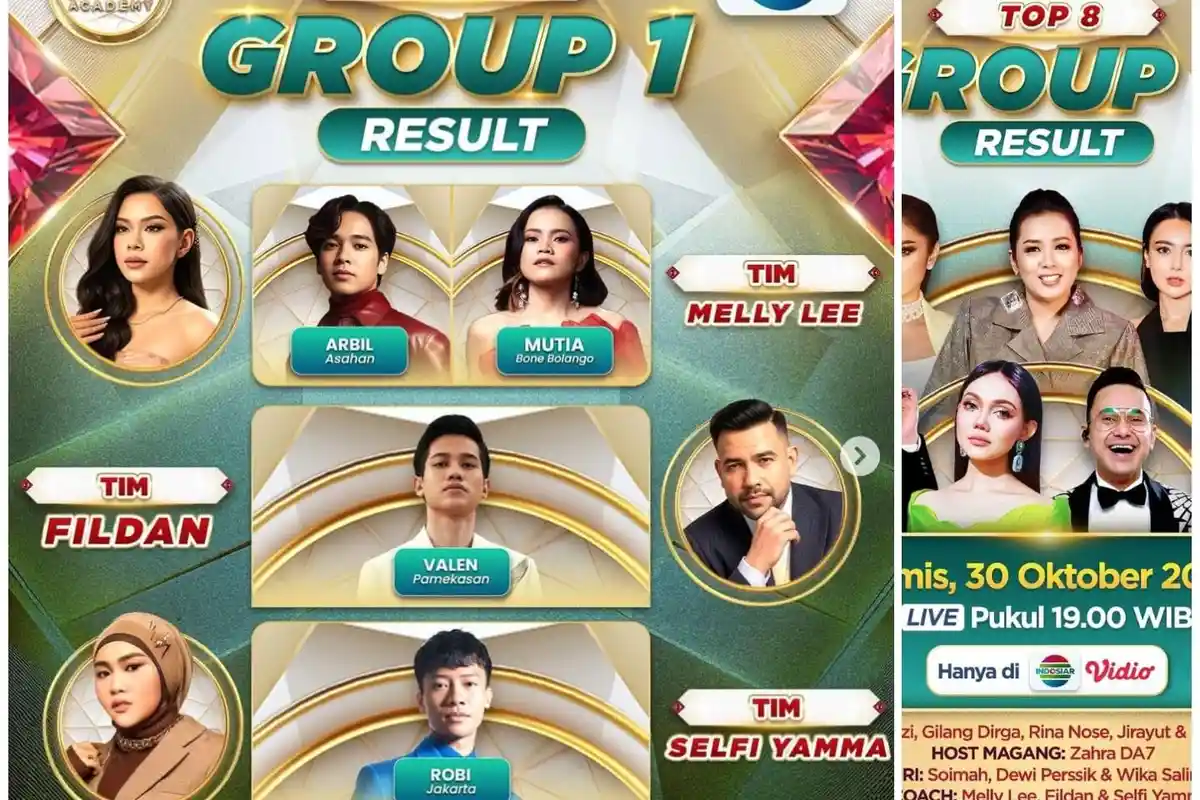 Hasil D Academy 7 Grup 1 Babak Top 8 Tadi Malam, Semua Peserta Dapat SO 3, Valen Diselamatkan Juri