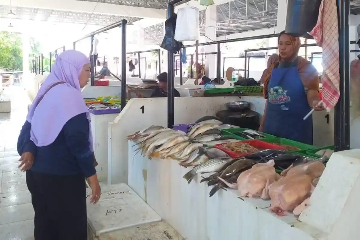 Dapat Fasilitas Lebih Baik dari Pemkab Tana Tidung, Pedagang Basah di Pasar Imbayud Taka Senang