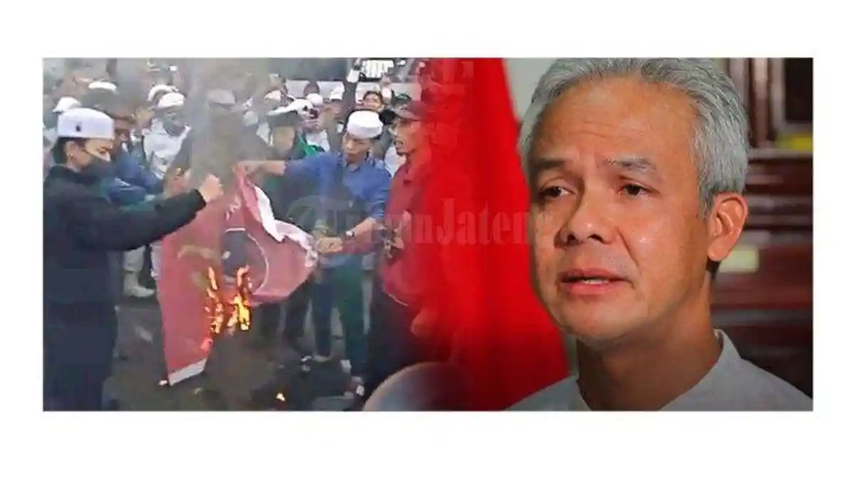 Bendera PDI-P Dibakar, Ganjar Pranowo: Kami Orang Beragama, Kami Bukan PKI