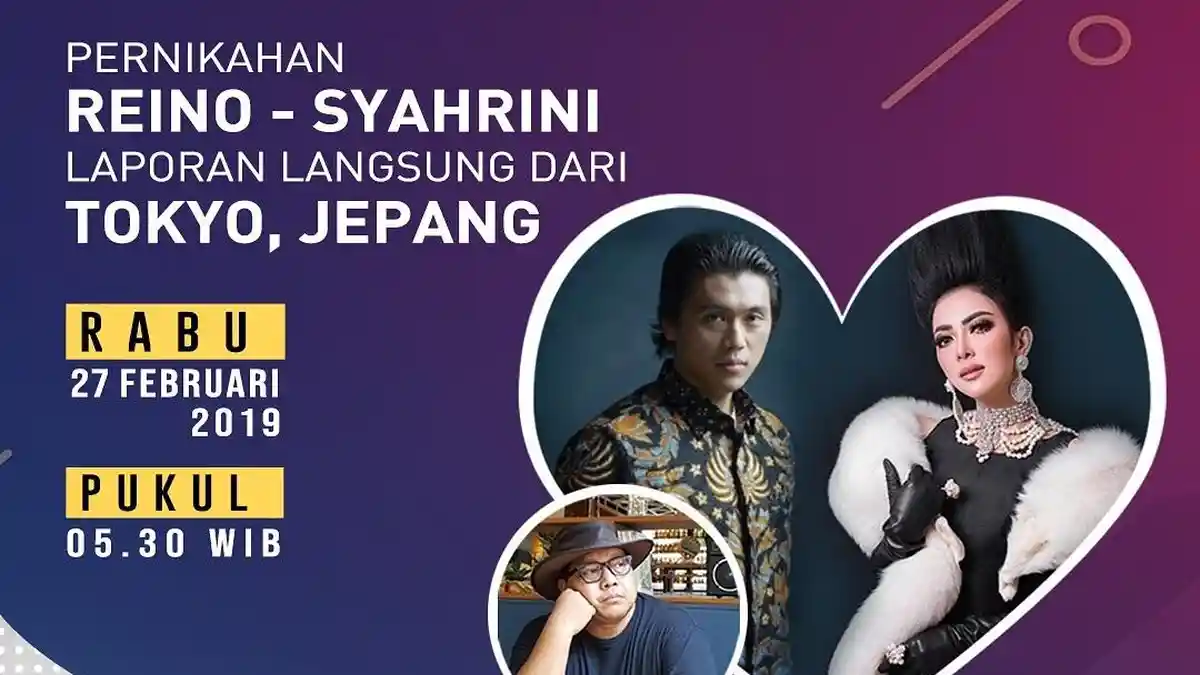 Live Streaming Pernikahan Syahrini & Reino Barack - Tonton Lewat HP via Cumicumi.com