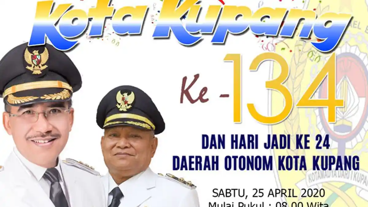 Rayakan HUT di Tengah Pandemi Covid-19, Ini Refleksi Wali Kota Kupang!
