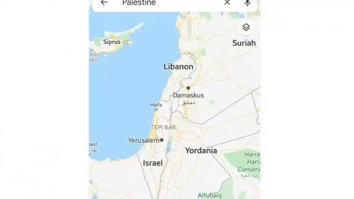 Wilayah Palestina Hilang di Maps, Warganet Tuding Google Sengaja, Mengapa?