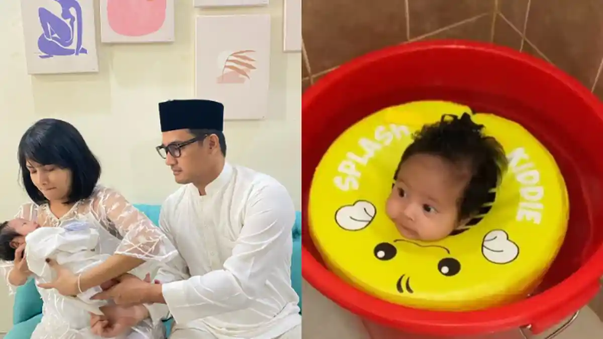 Vanessa Angel Ingin Seperti Artis Lain, Bibi Ardiansyah Putar Otak & Ajak Gala Sky Renang di Ember