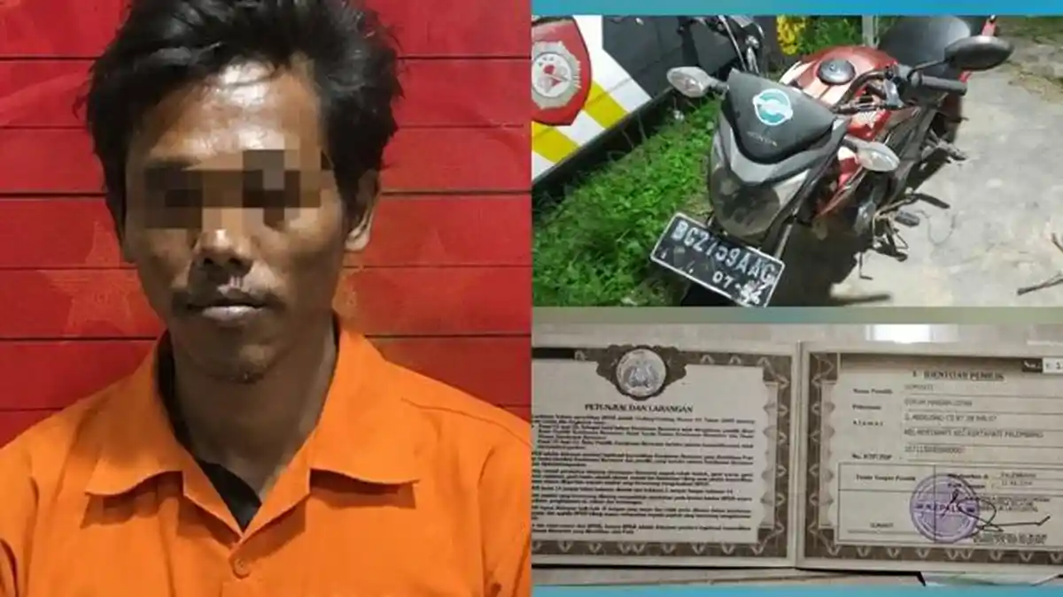 Modus Pinjam Pulang ke Rumah, Pria di OKU Gelapkan Sepeda Motor Teman Sekerja - Sripoku.com