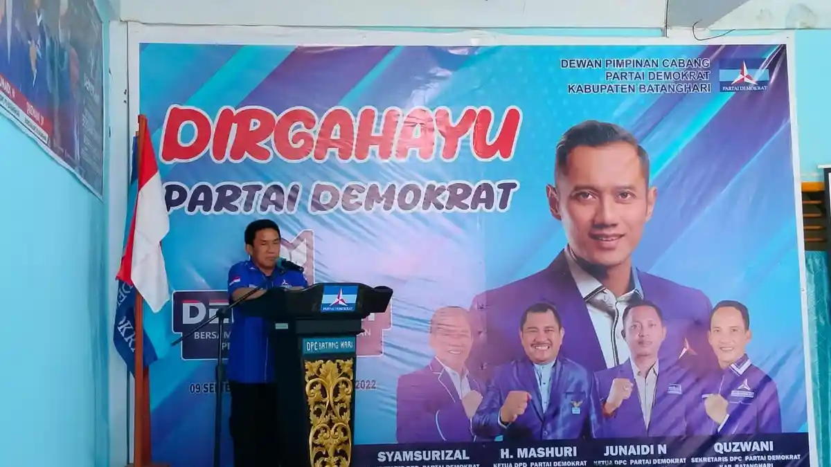DPD Demokrat Jambi Beri Arahan DPC Batanghari, Syamsu Rizal: Dukung Program Unggulan Pemda