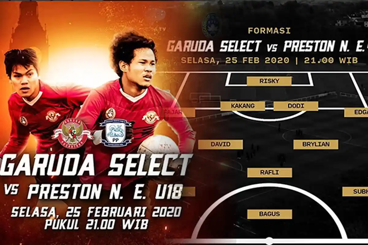 HASIL Garuda Select Vs Preston North End, Kombinasi Maut Rafli Asrul dan Bagus Kahfi | Lihat Golnya