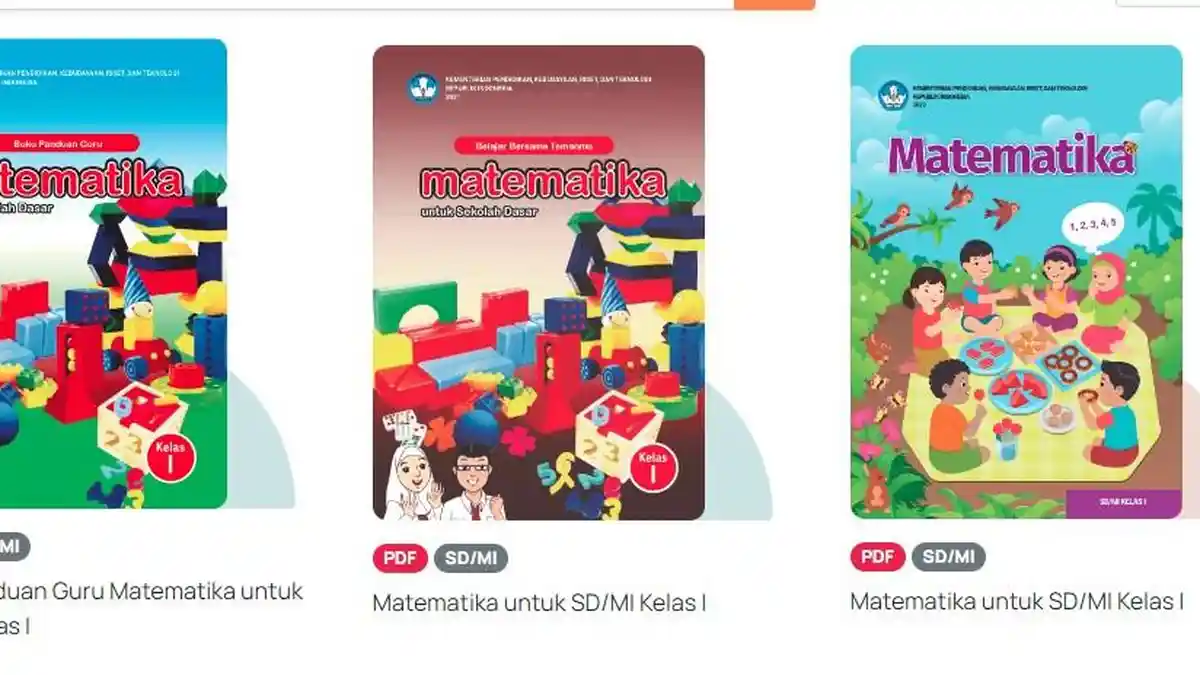 Link Download Buku Kurikulum Merdeka Matematika Kelas 1 SD, Gratis untuk Guru dan Murid dalam PDF