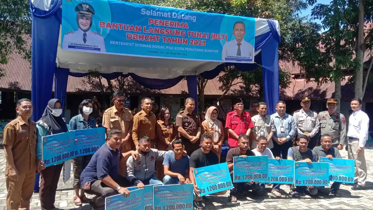 Polsek Martoba Polres Siantar Kawal Pemberian BLT, Dahulukan Lansia