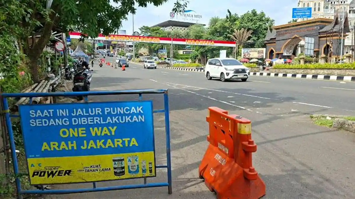 Libur Panjang Hari Raya Waisak 2026, Jalur Puncak Bogor Diberlakukan One Way Arah Jakarta Siang Ini