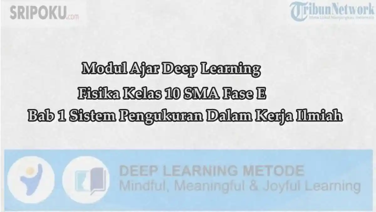 Modul Ajar Deep Learning Fisika Kelas 10 SMA Bab 1 Sistem Pengukuran Dalam Kerja Ilmiah