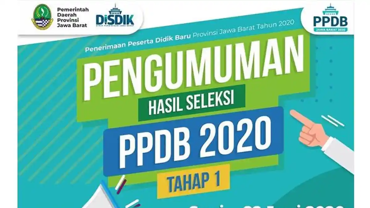 Pengumuman Hasil Seleksi PPDB Jabar 2020 di ppdb.disdik.jabarprov.go.id, Berikut Cara Cek Hasilnya