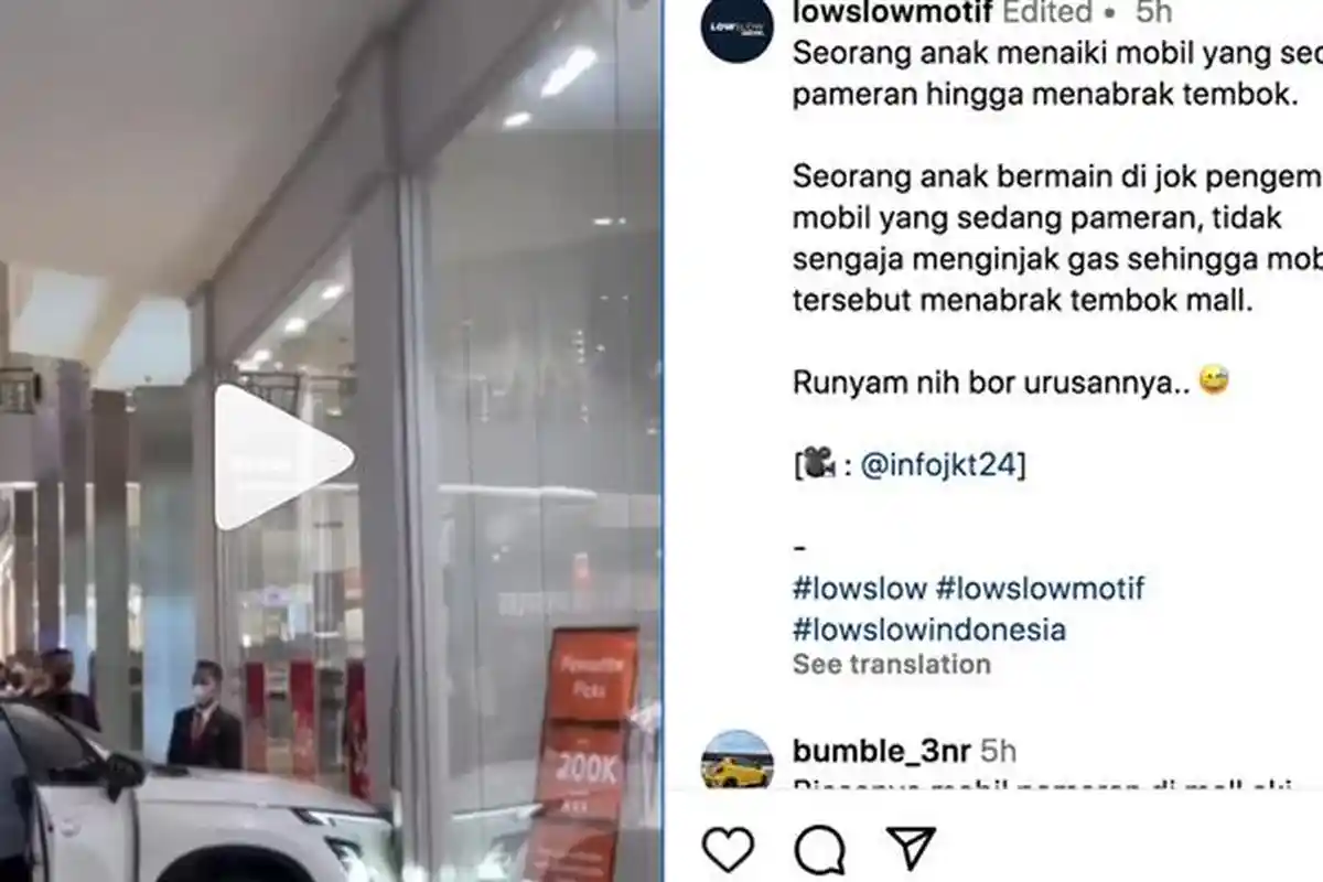 Nasib Bocah yang Setir Mobil Pameran hingga Tabrak Tembok Mal, Penjelasan Polisi