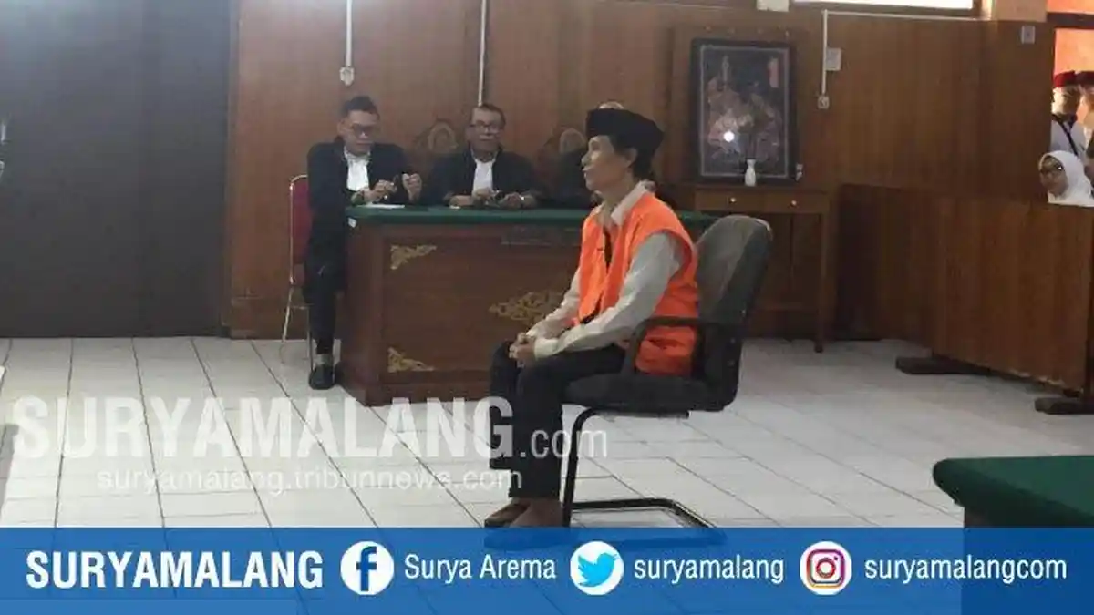 Sugeng, Pelaku Mutilasi Wanita di Pasar Besar Malang Divonis 20 Tahun Penjara