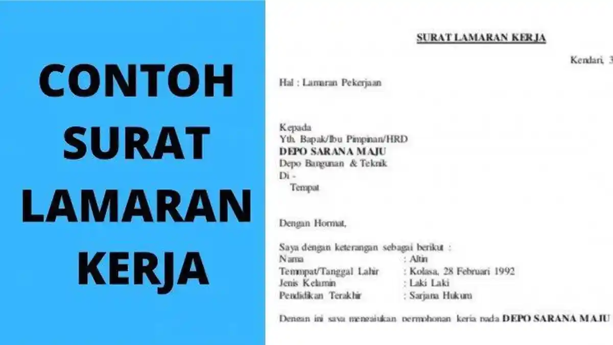 Contoh Menulis Surat Lamaran Kerja Sebagai Content Writer dalam Bahasa Inggris
