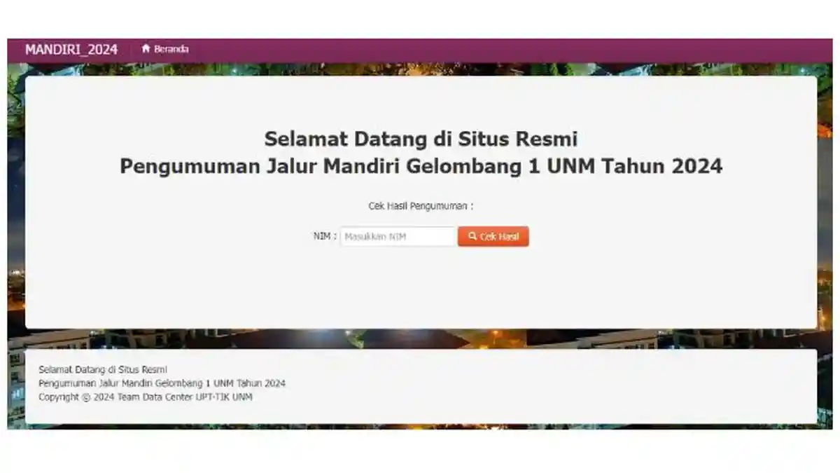 Cara Cek Pengumuman Jalur Mandiri UNM 2024 Hari Ini secara Online