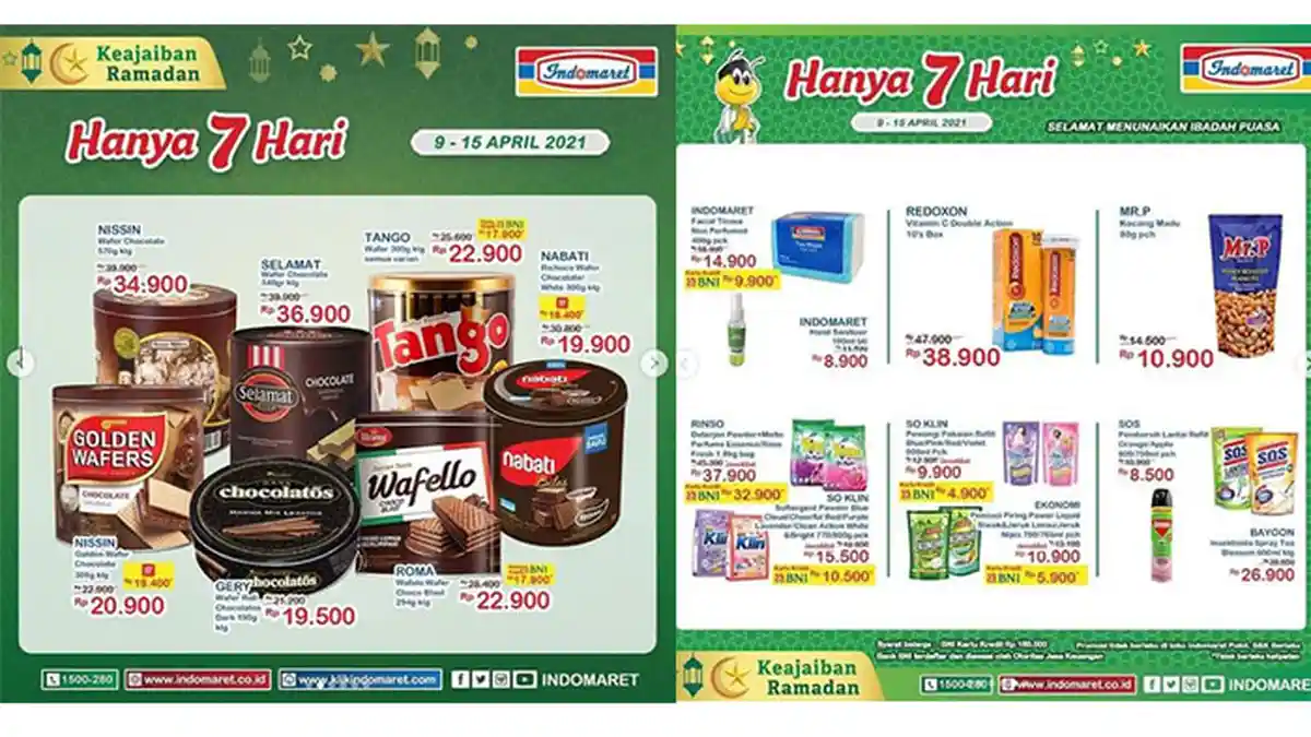 TERBARU Promo Indomaret Hari Ini 10 April 2021: Diskon Deterjen, Sirup, Beras, hingga Minyak Goreng