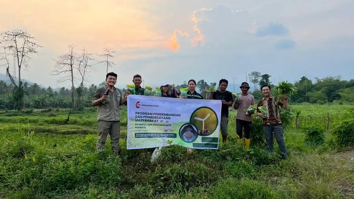 Bersinergi dengan Babinsa, PT CGG Bantu Kelompok Tani Siantaran Tingkatkan Hasil Pertanian