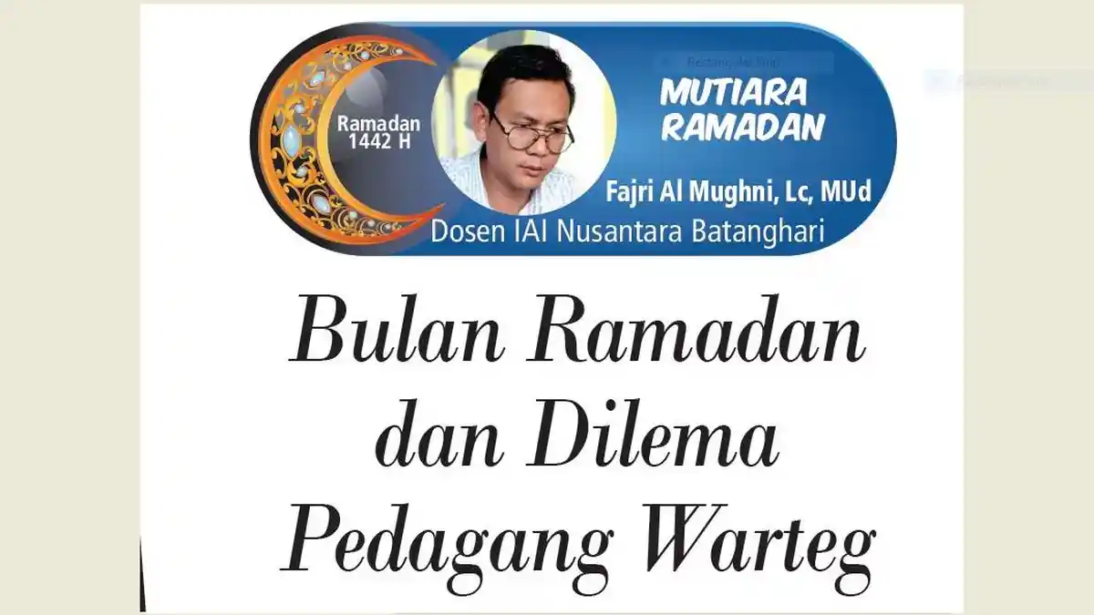 Mutiara Ramadan - Bulan Ramadan dan Dilema Pedagang Warteg