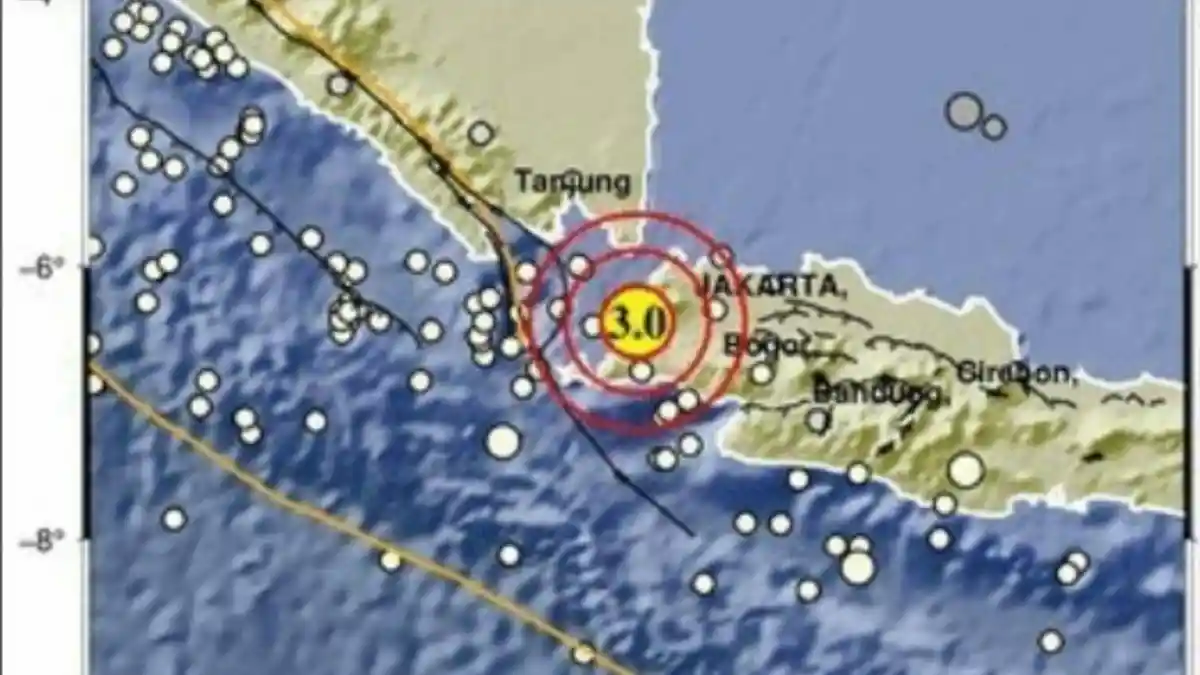 Gempa Malam Ini M 3.0 Guncang Labuan Pandeglang, Cek Pusat Gempa Terkini  via BMKG