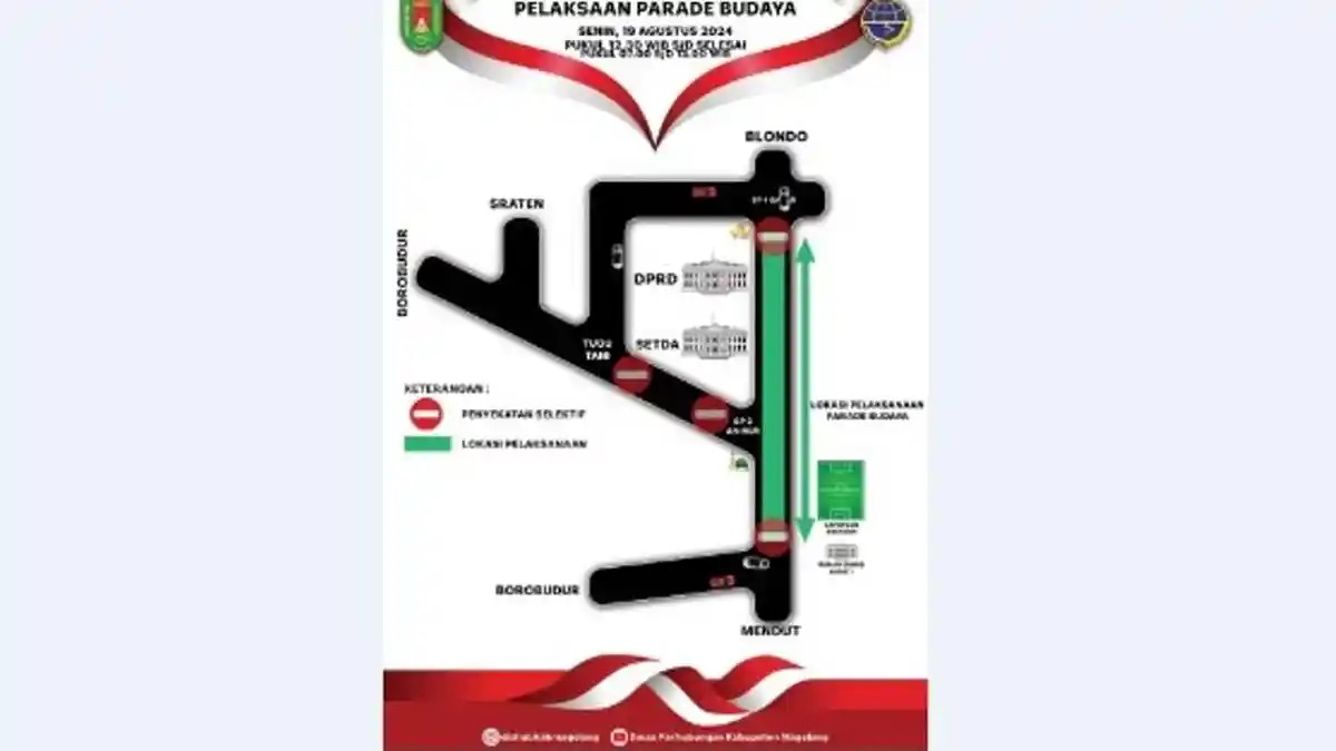Ada Parade Budaya HUT RI di Magelang, Simak Pengalihan Arus Lalin yang Diberlakukan