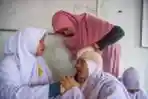 Siswa Lakukan Simulasi Bencana Gempa dan Tsunami
