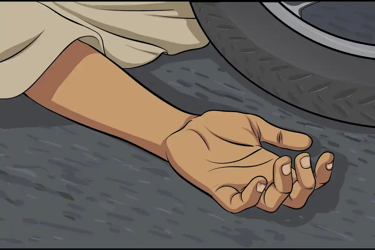 Seorang Pelajar Tewas Setelah Terseret 35 Meter, Pengemudi Mobil Mengira yang Ditabraknya Kambing