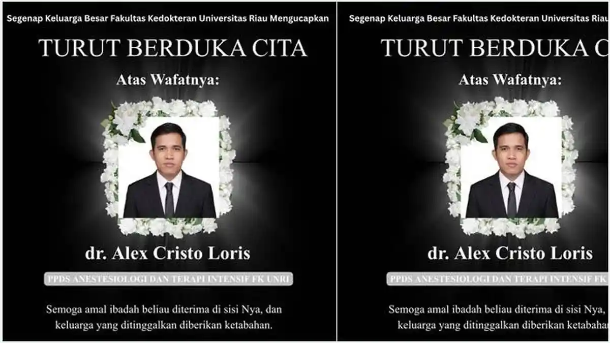 Dokter PPDS Universitas Riau Ditemukan Tewas di Siak: Sedang Stase Luar ...