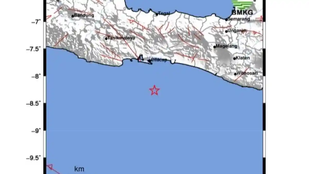 Gempa di Cilacap tak Berpotensi Tsunami, Warga Diimbau Tenang