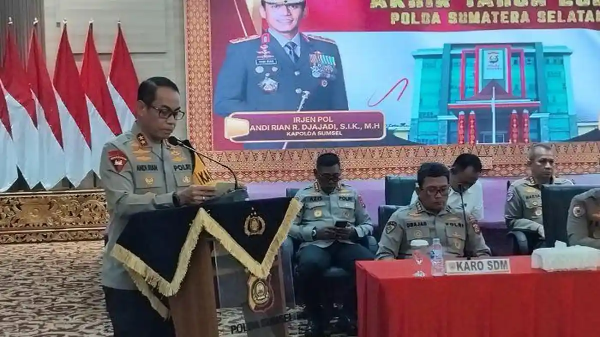 Polda Sumsel Terima 11.885 Laporan Kriminalitas Sepanjang 2025, Turun Dibanding 2024