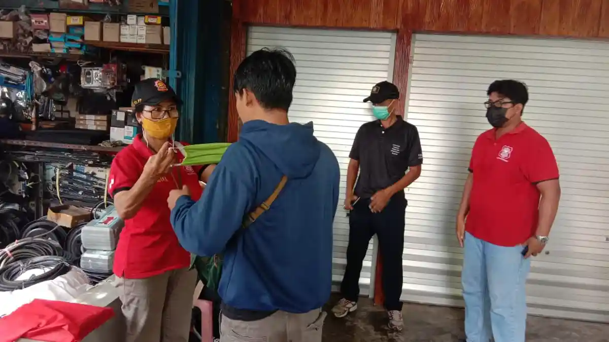 Masih Ada Pelanggar, 6 Pelanggar Prokes Terjaring di Kelurahan Pemecutan Denpasar