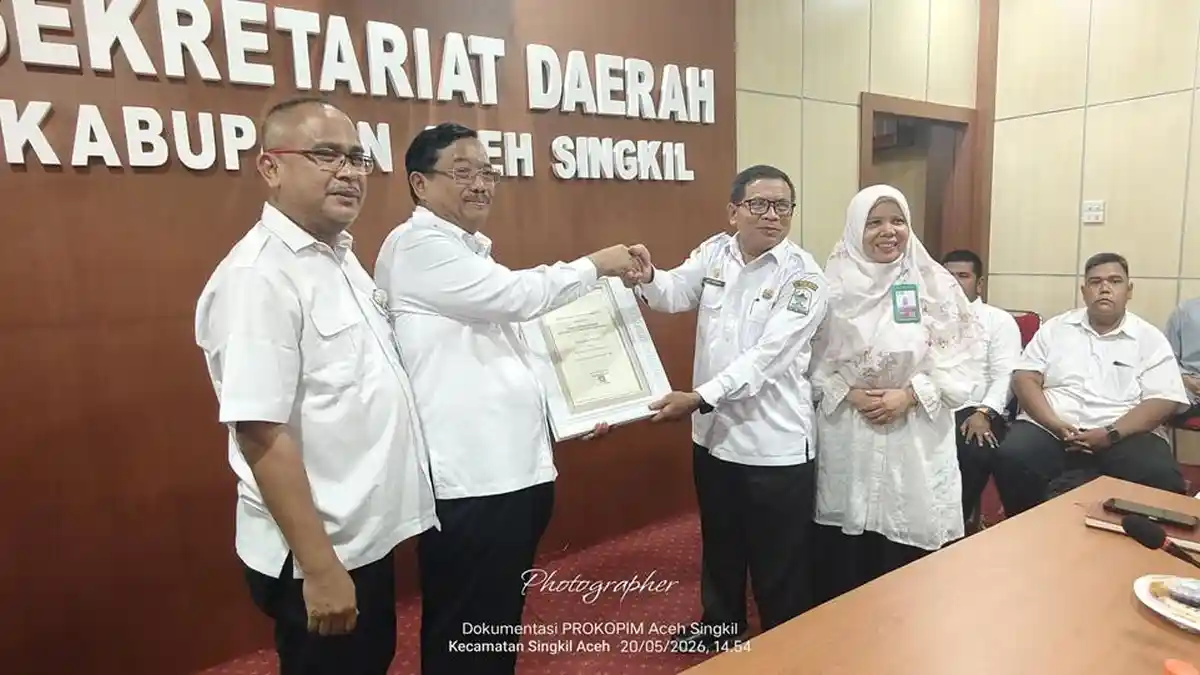 Konsisten Terapkan Program STBM, Pemkab Aceh Singkil Terima Penghargaan Kementerian Kesehatan