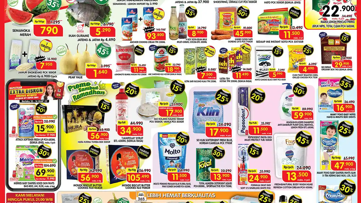 Promo Sambut Ramadan, Promo Superindo Hari Ini 15 Maret 2022 Diskon hingga 50 Persen