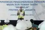 Pengoperasian Mesin Bor Bawah Tanah MRT