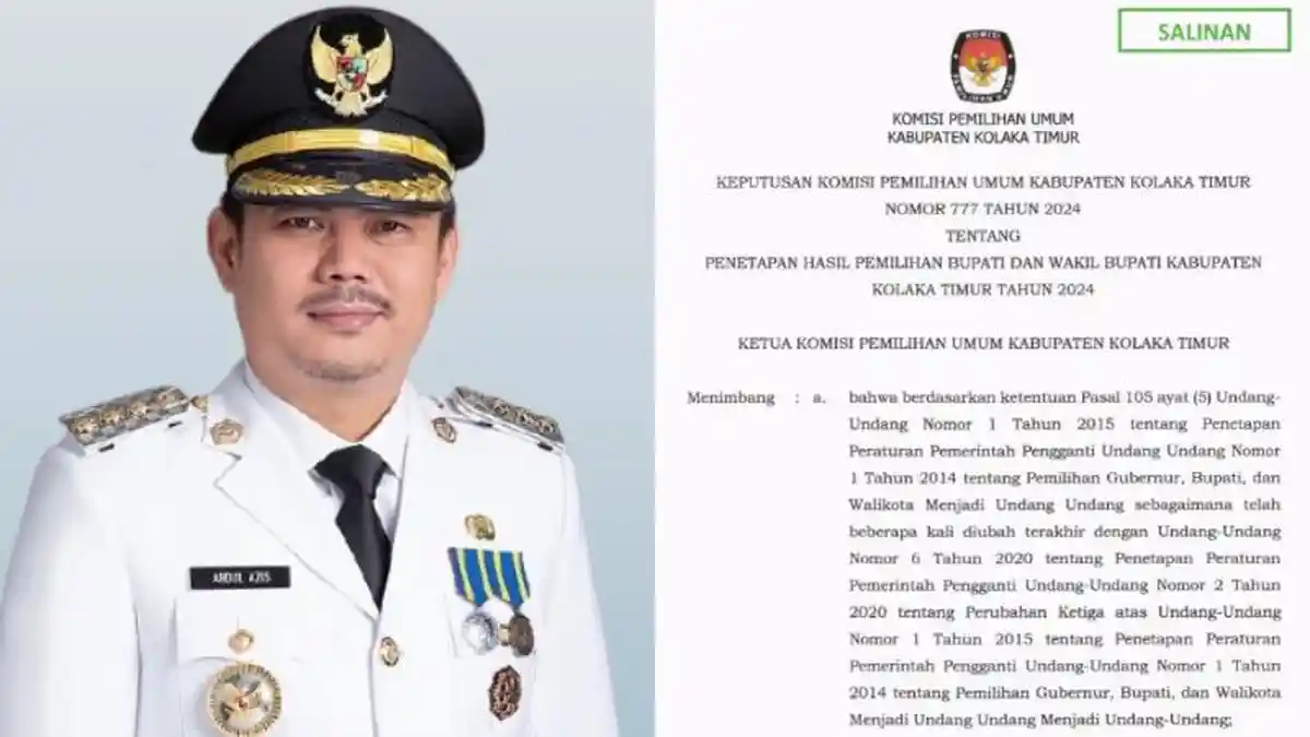 Profil Abd Azis Terpilih Lagi Bupati Kolaka Timur, Eks Bintara Tinggi Polri, Istri Legislator Sultra
