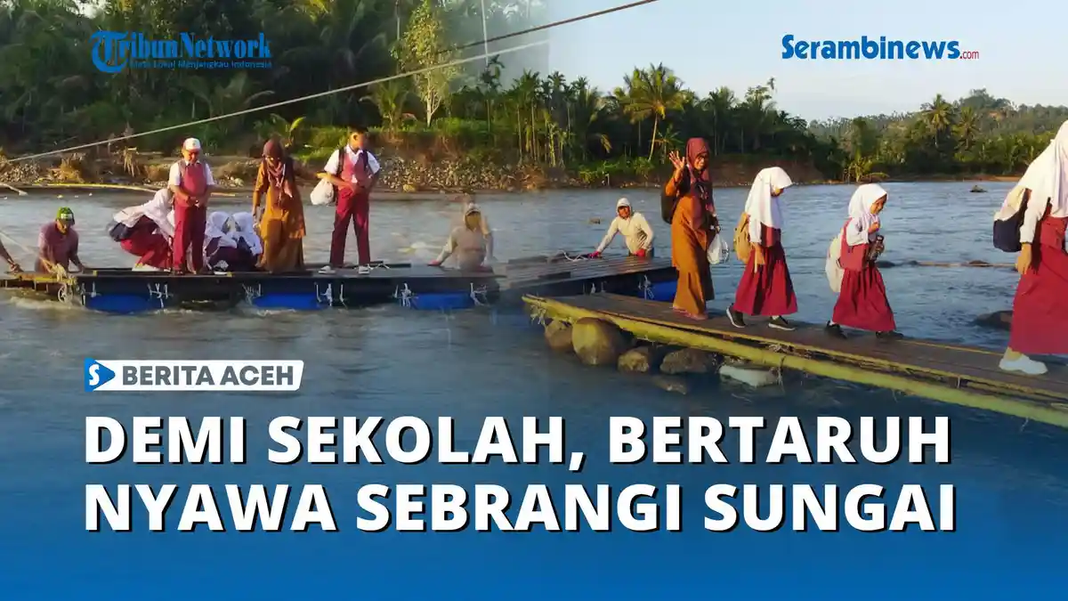 Sekolah yang Terputus di Seberang Sungai