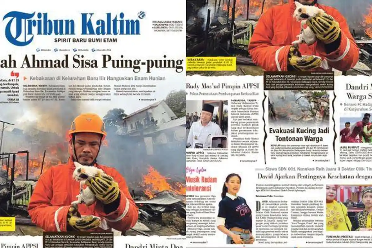 Rumah Ahmad Sisa Puing-puing, Kebakaran di Kelurahan Baru Ilir Balikpapan Hanguskan 6 Hunian