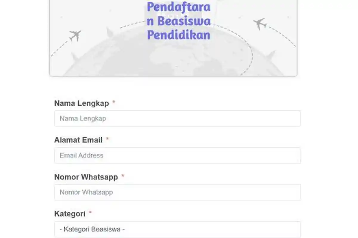 Link Pendaftaran Beasiswa Prestasi Kita untuk Pelajar SMP hingga Mahasiswa, Tidak Pakai Syarat Nilai