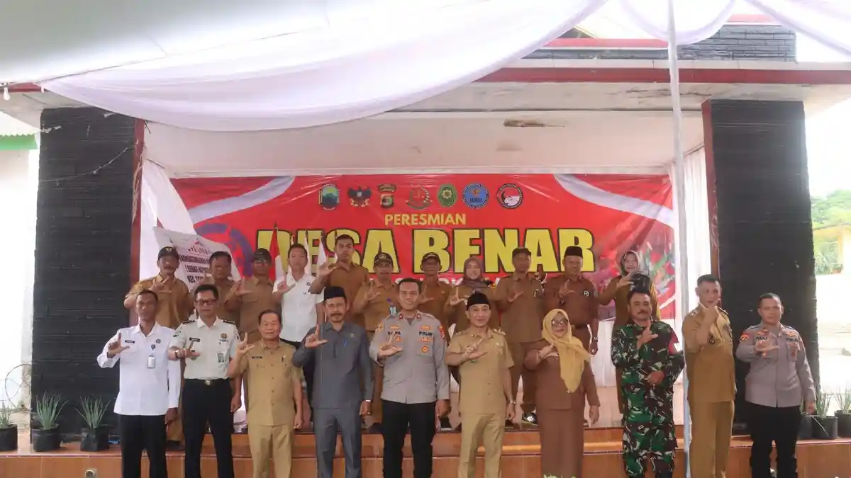 Polres Lampung Selatan Resmikan Desa Trimomukti Jadi Desa Bebas Narkoba