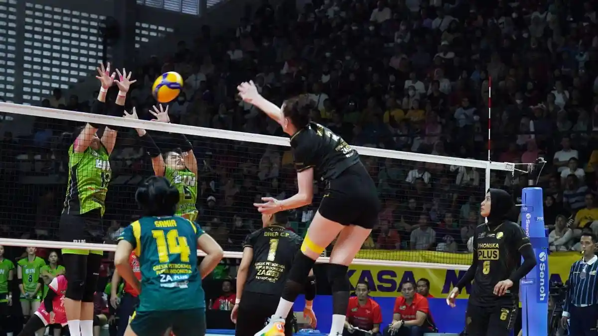 Hasil Proliga 2023 Putri: Jakarta BIN KO dari Gresik Petrokimia, Welcome to Final Pertamina Fastron