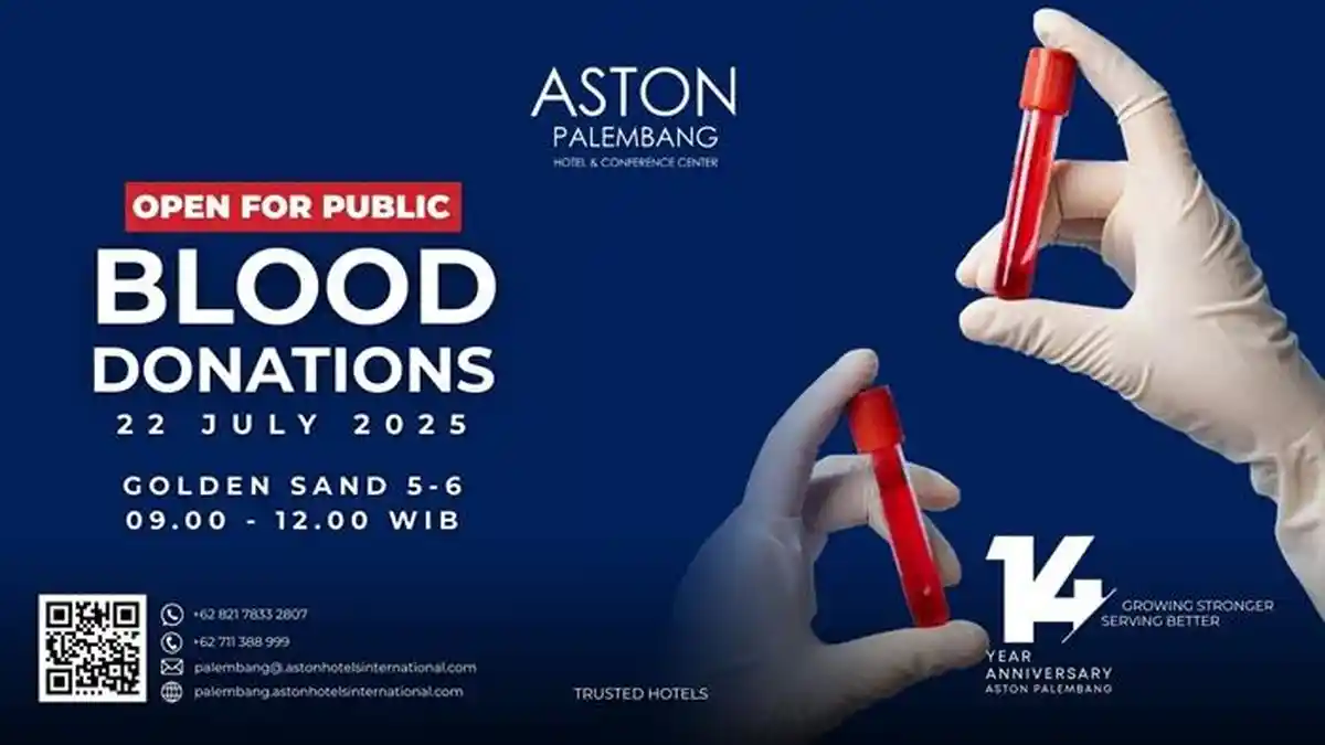 Peringati HUT Ke- 14 Tahun, Hotel Aston Palembang Bakal Gelar Donor Darah