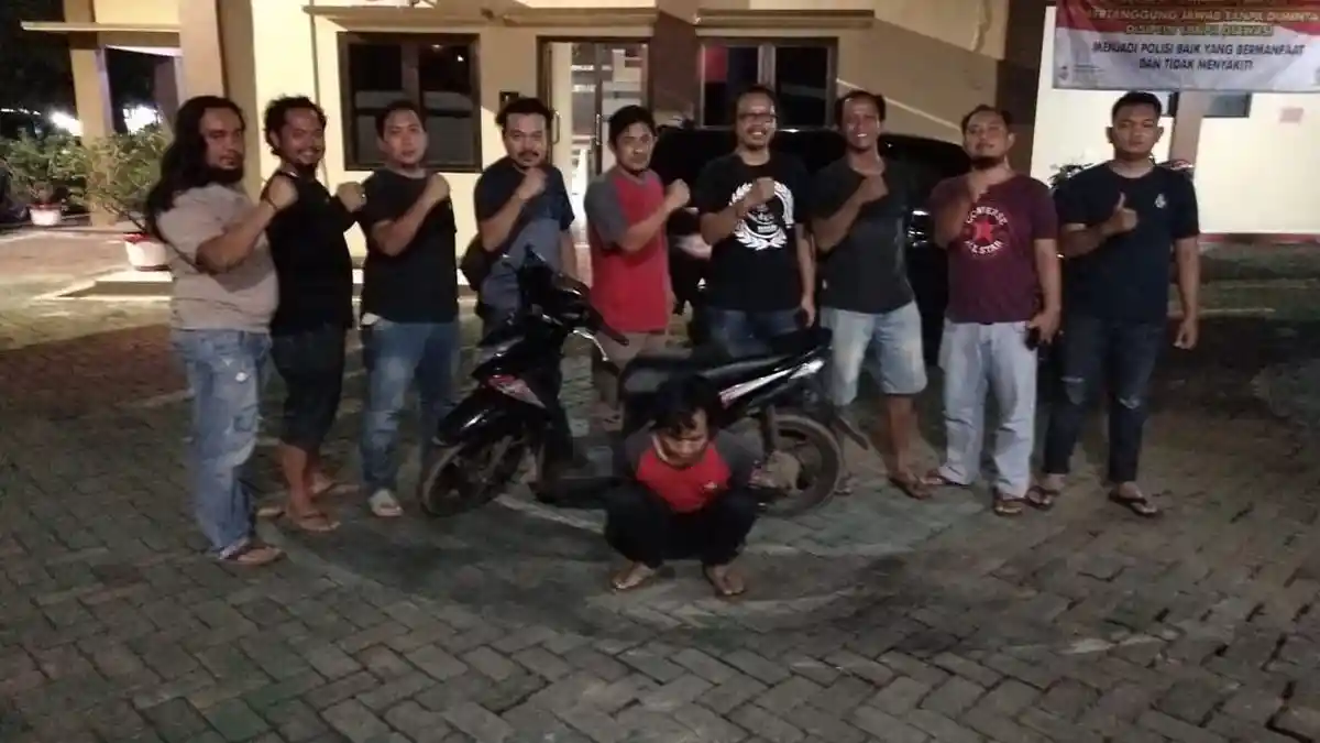Bawa Kabur Sepeda Motor, Pelaku Pencurian Ini Tertangkap di SPBU