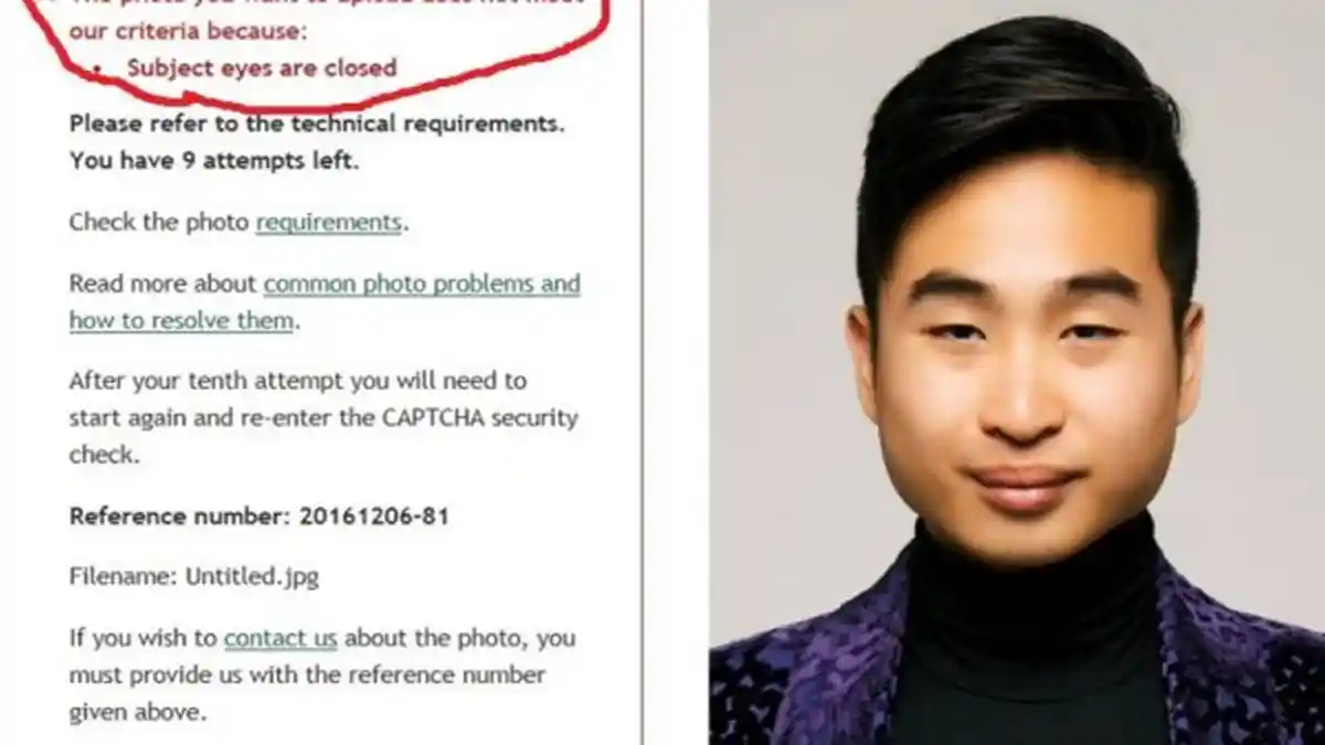 Gara-gara Matanya Sipit, Pria Ini Ditolak Software Paspor Karena Dianggap Merem saat Difoto