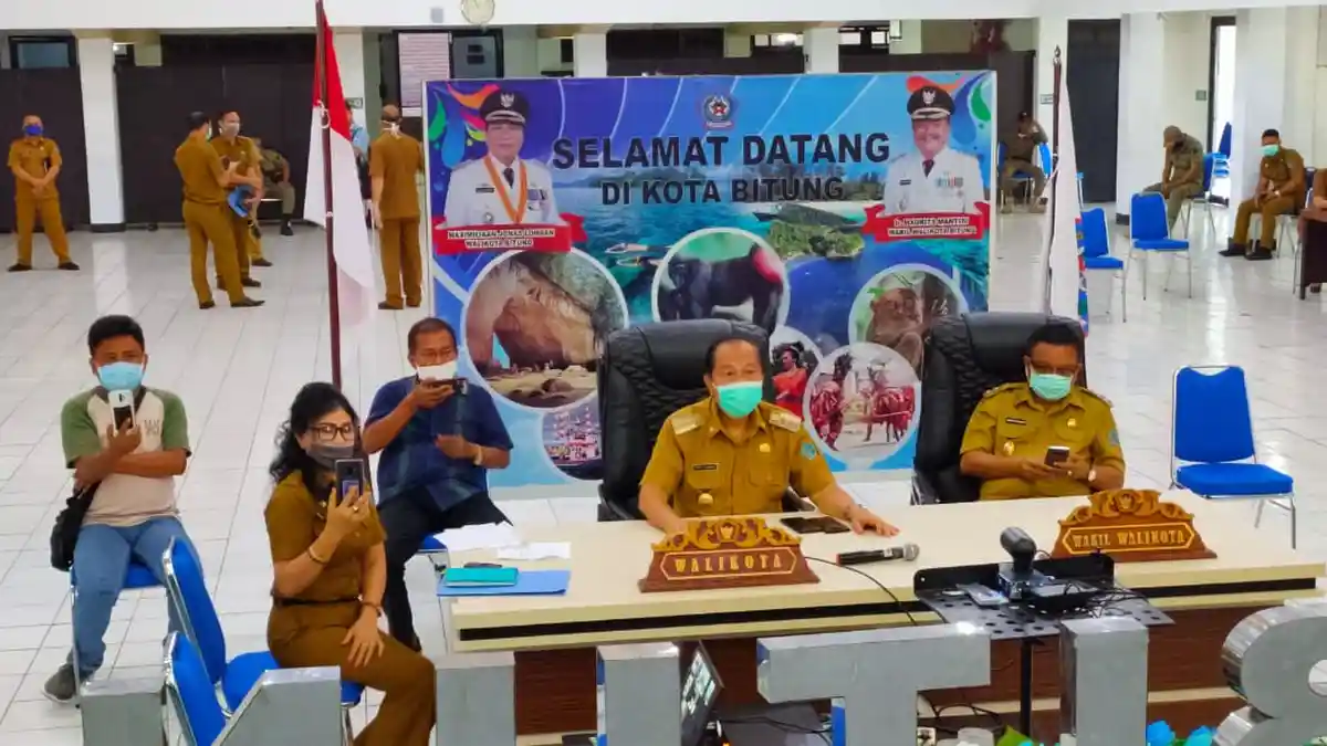 Pemkot Bitung Bahas Restrukturisasi Kredit Lewat Sambunga V-Con