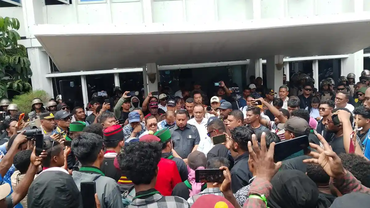 Mahasiswa Cipayung Plus Datangi DPR Papua dan Markas Polda Papua
