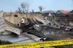 Polisi Selidiki  Kebakaran Hebat 37 Rumah di Galung Tuluk Polman, Diduga Kompor Gas Jadi Pemicu