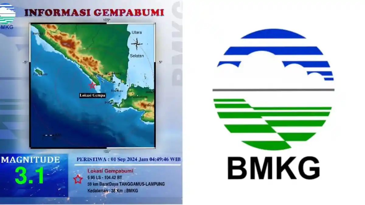 BMKG: Gempa Hari Ini M 3.1 Getarkan Tanggamus Lampung, Cek Pusat Gempa Terkini dan Dampaknya